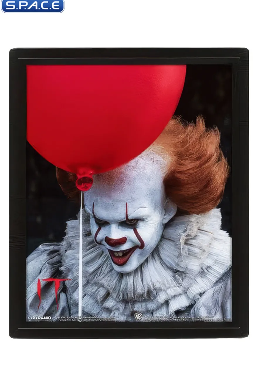 Pennywise Evil framed 3D Lenticular Poster