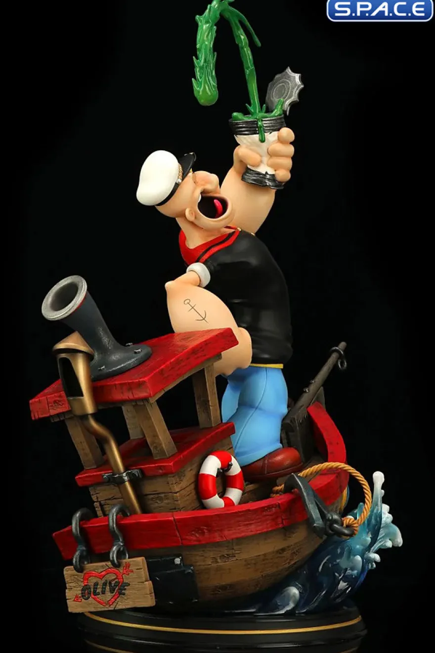 Popeye Statue - Olive Boat Version