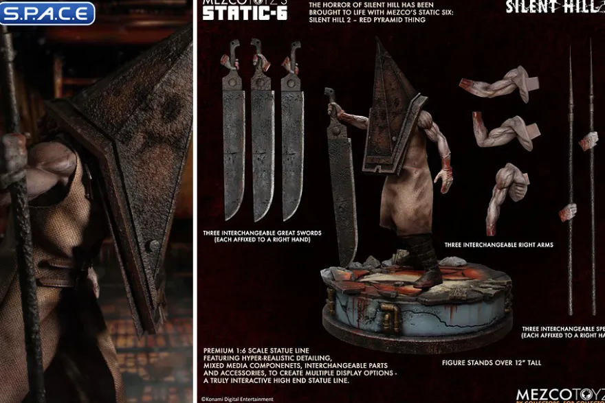 Red Pyramid Thing Static-6 Statue