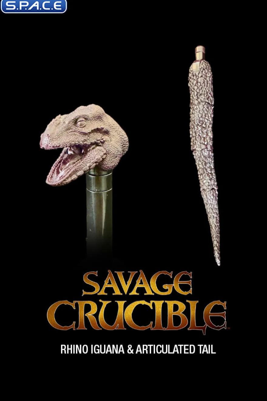 Rhino Iguana Head & Articulated Tail