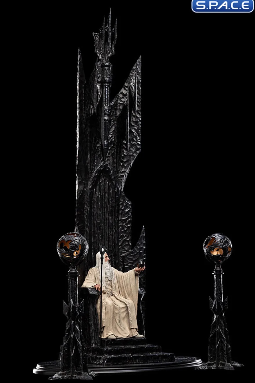 Saruman the White on Throne Statue