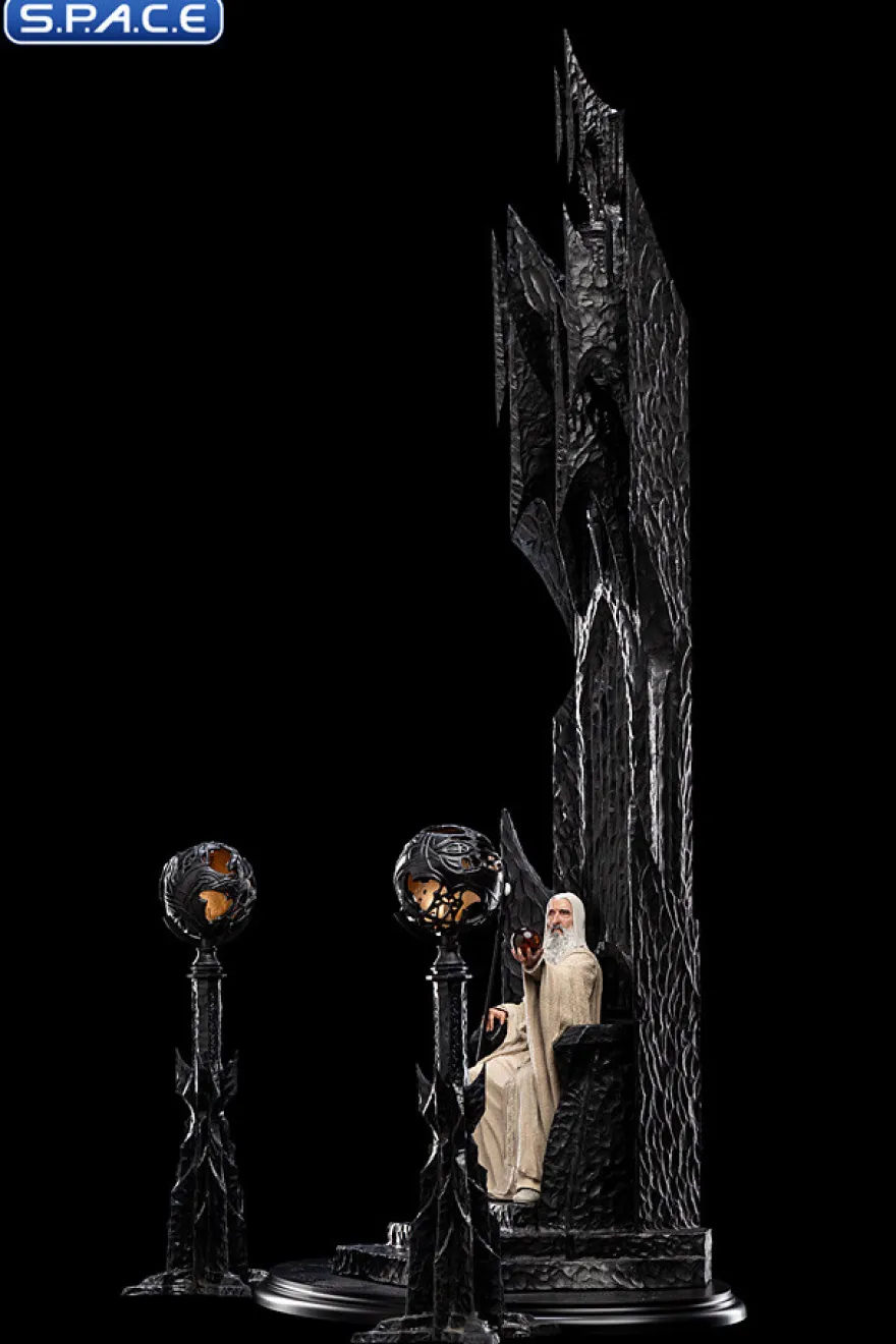 Saruman the White on Throne Statue