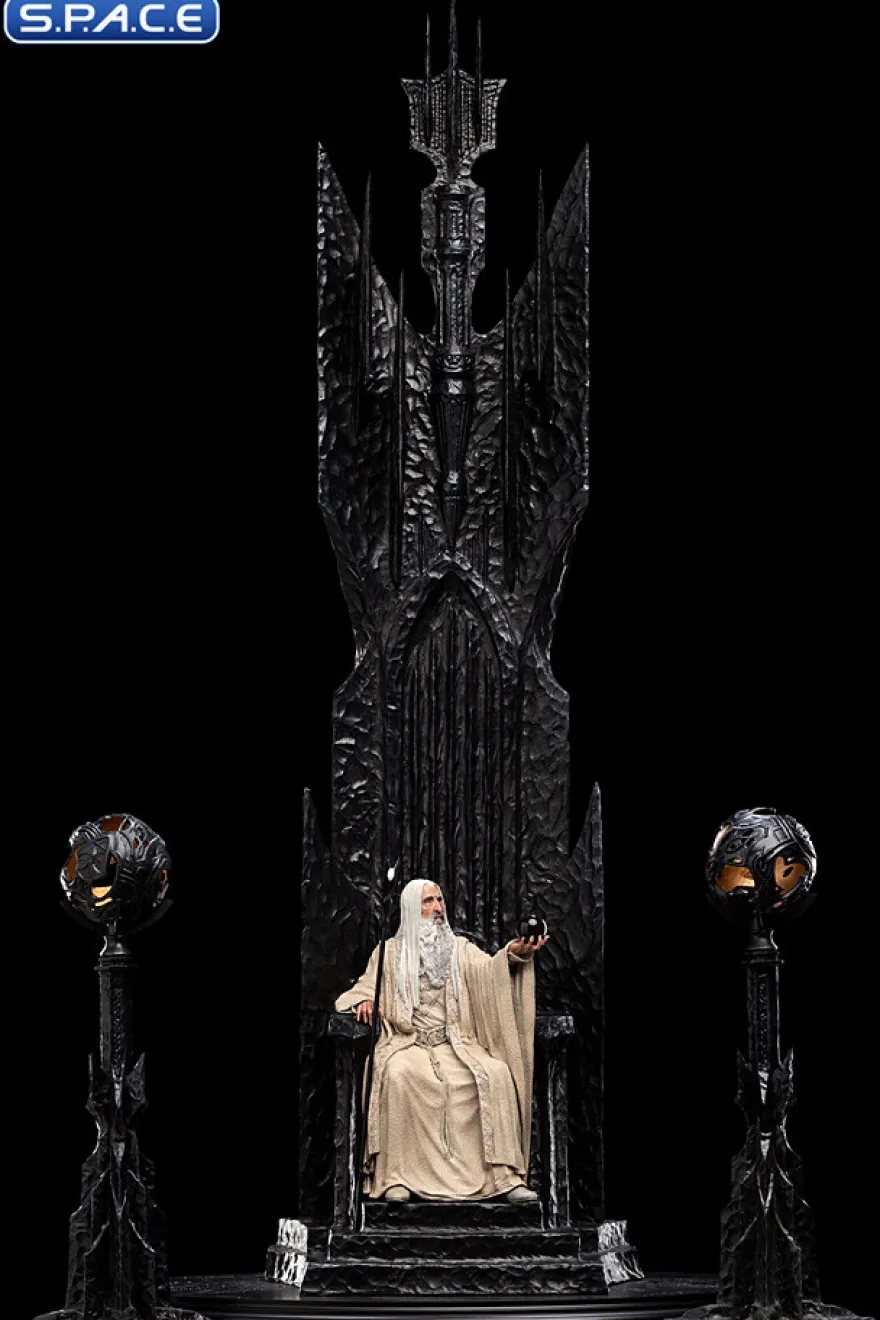 Saruman the White on Throne Statue