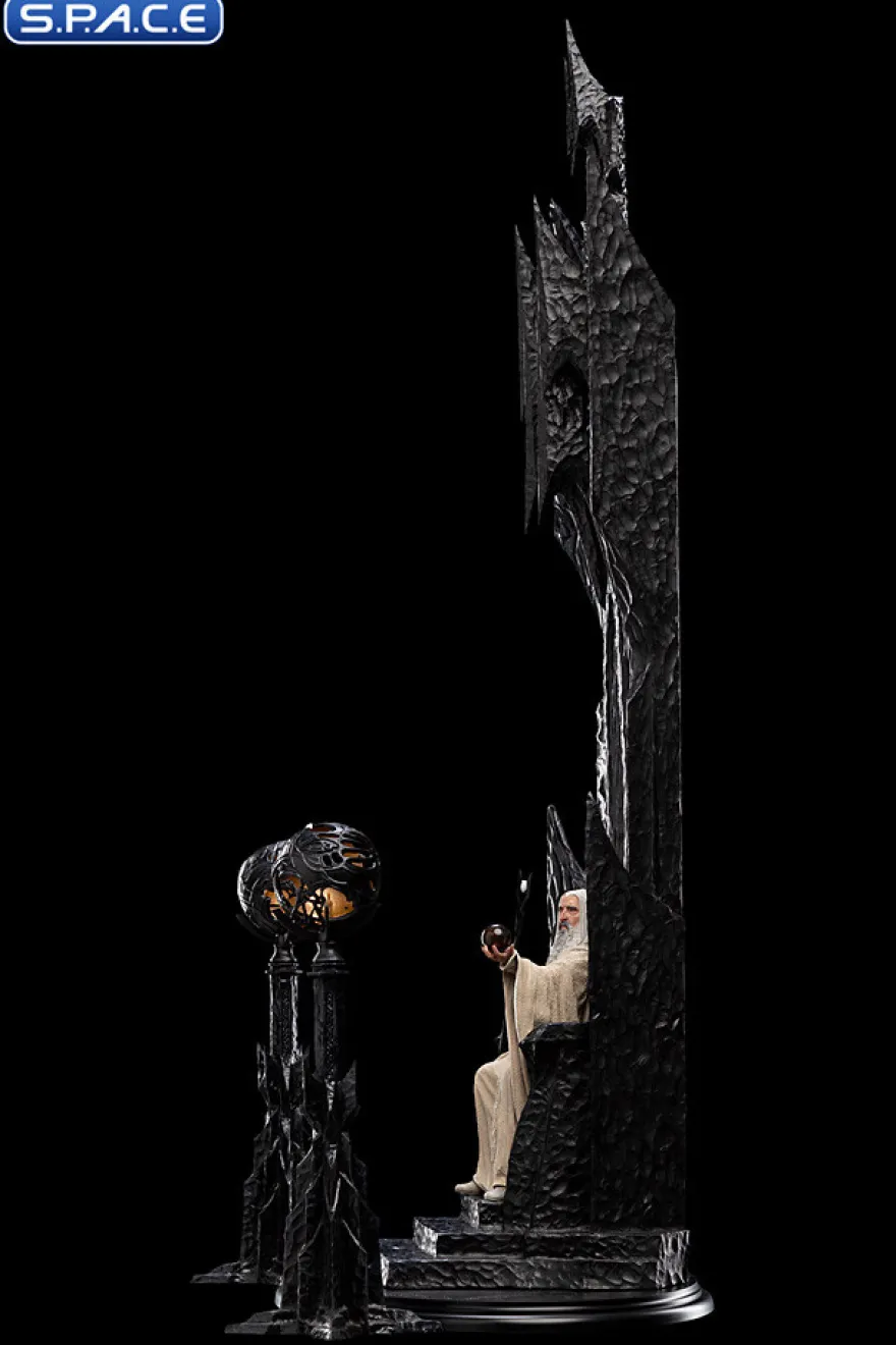 Saruman the White on Throne Statue