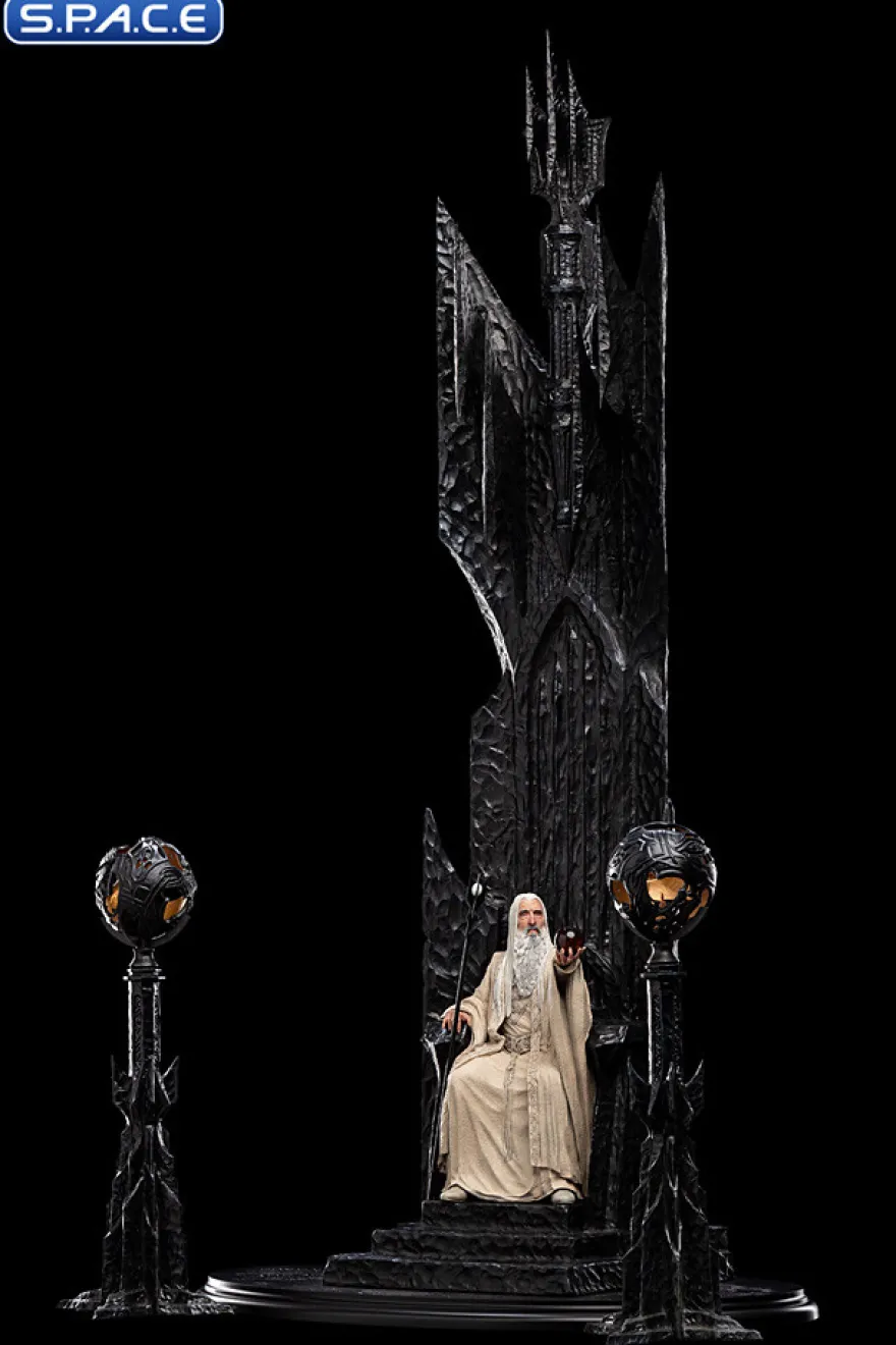 Saruman the White on Throne Statue