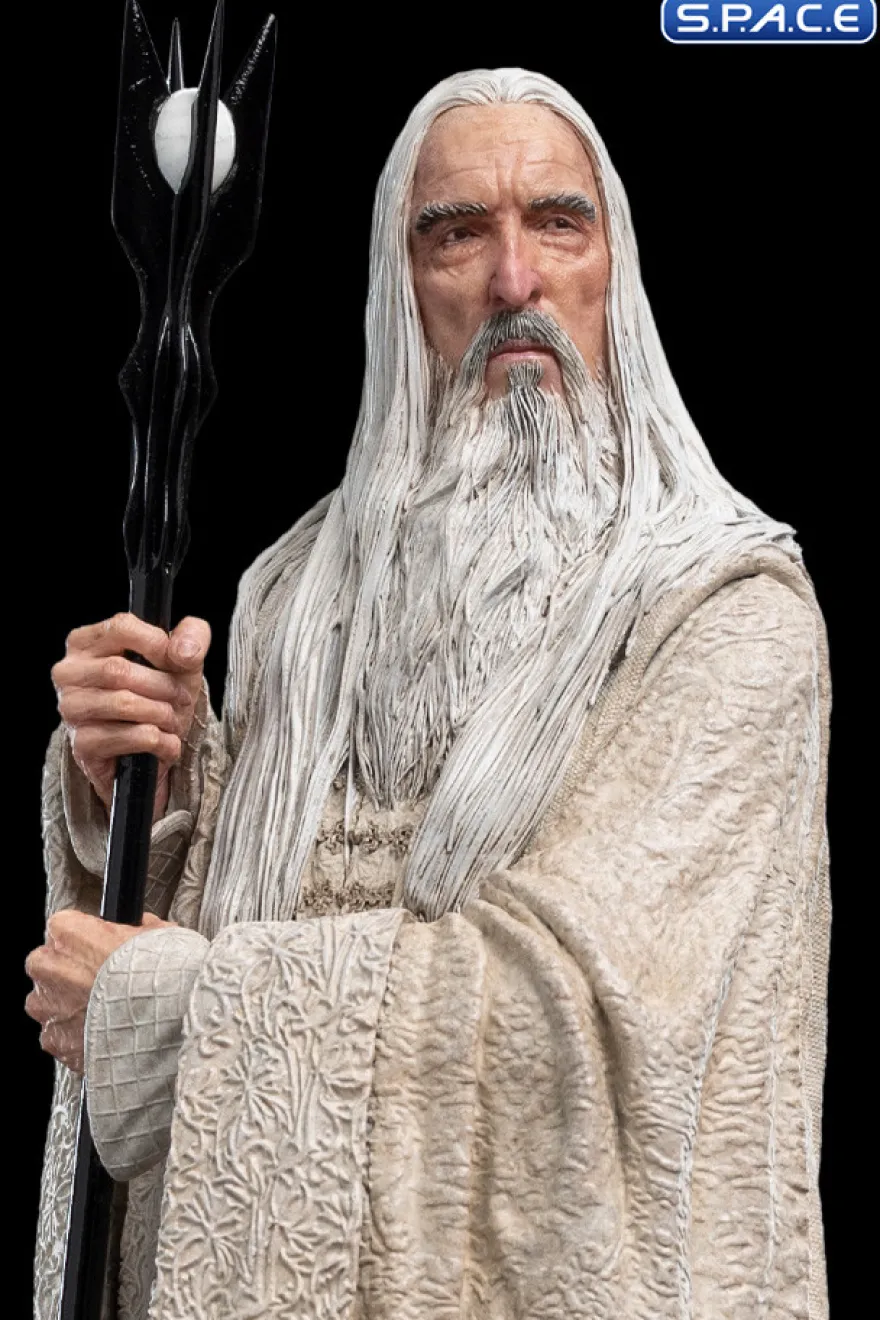 Saruman the White Wizard & the Fire of Orthanc Statue