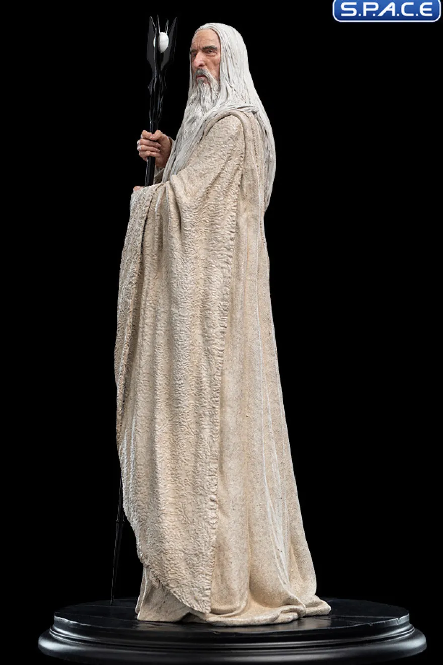 Saruman the White Wizard & the Fire of Orthanc Statue
