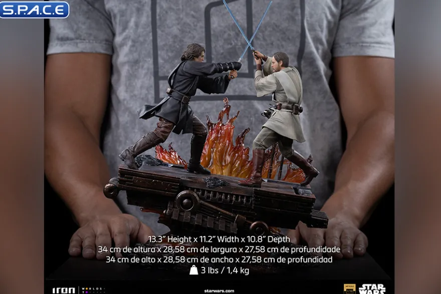 1/10 Scale Anakin vs. Obi-Wan Art Scale Statue