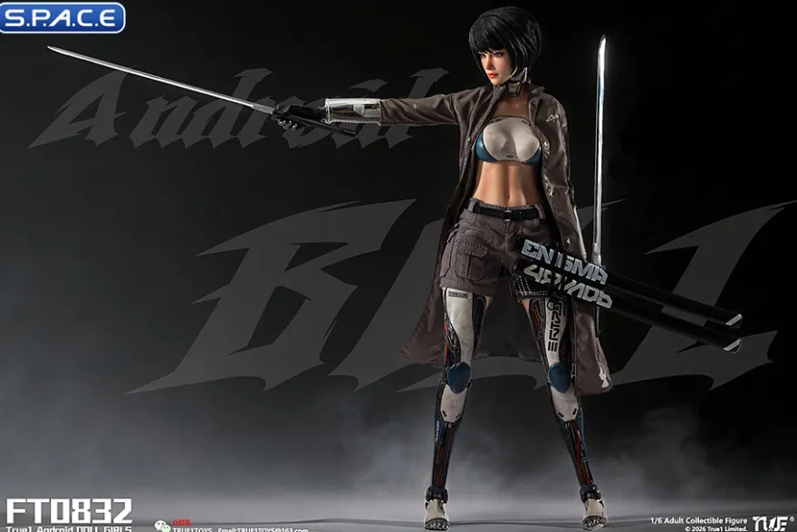 1/6 Scale Android Bill - black hair Version