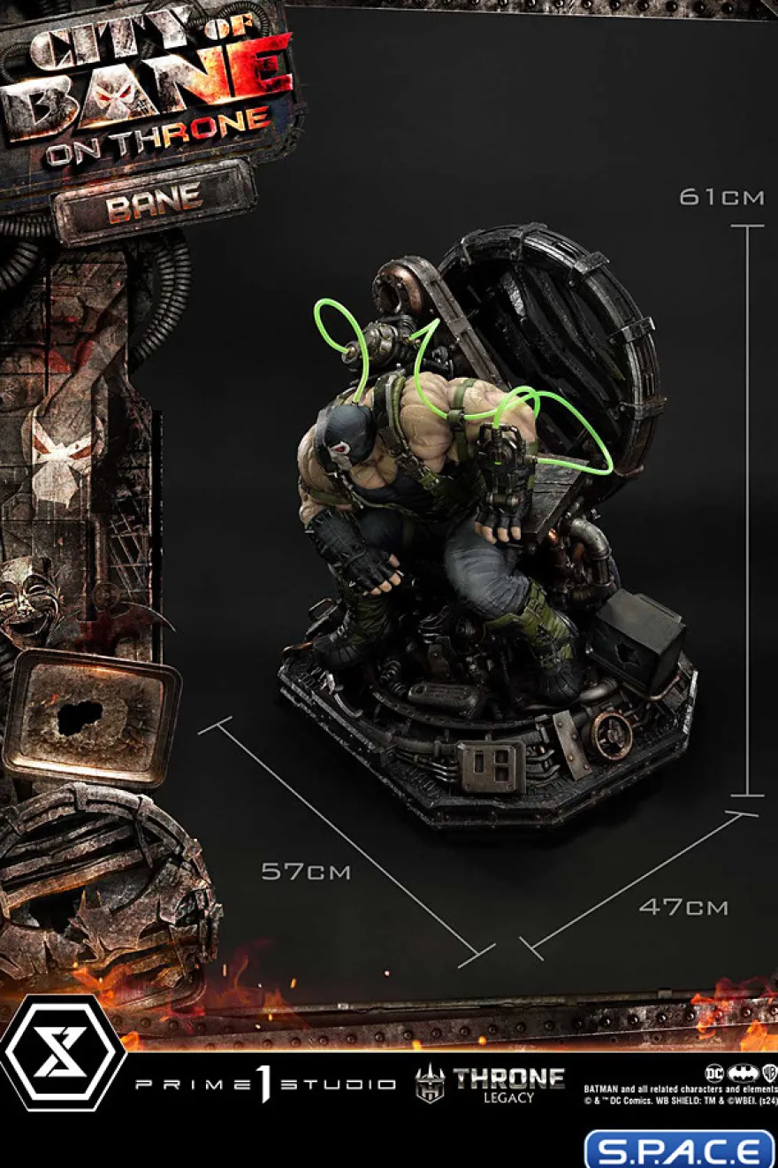 1/4 Scale Bane on Throne from Batman: City of Bane Deluxe Throne Legacy Statue