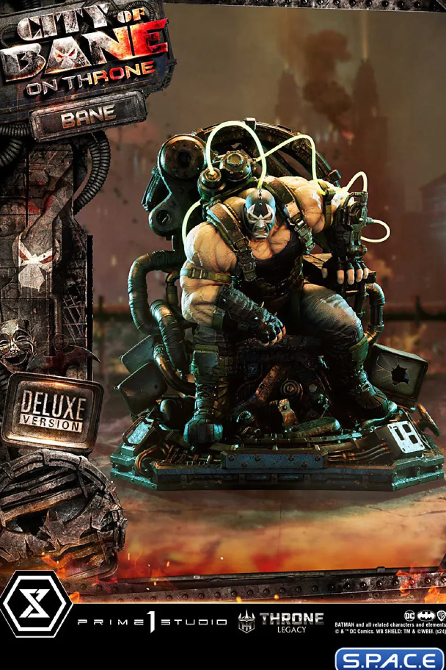 1/4 Scale Bane on Throne from Batman: City of Bane Deluxe Throne Legacy Statue