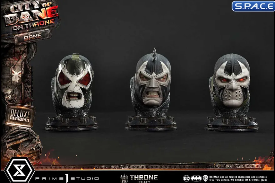 1/4 Scale Bane on Throne from Batman: City of Bane Deluxe Throne Legacy Statue