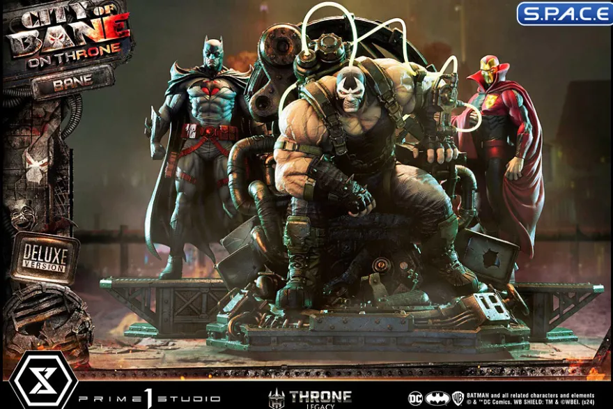 1/4 Scale Bane on Throne from Batman: City of Bane Deluxe Throne Legacy Statue