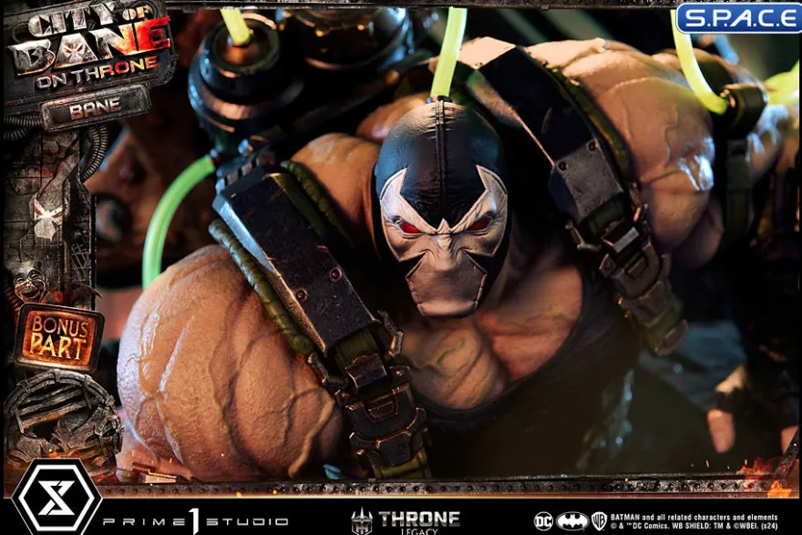 1/4 Scale Bane on Throne from Batman: City of Bane Deluxe Throne Legacy Statue