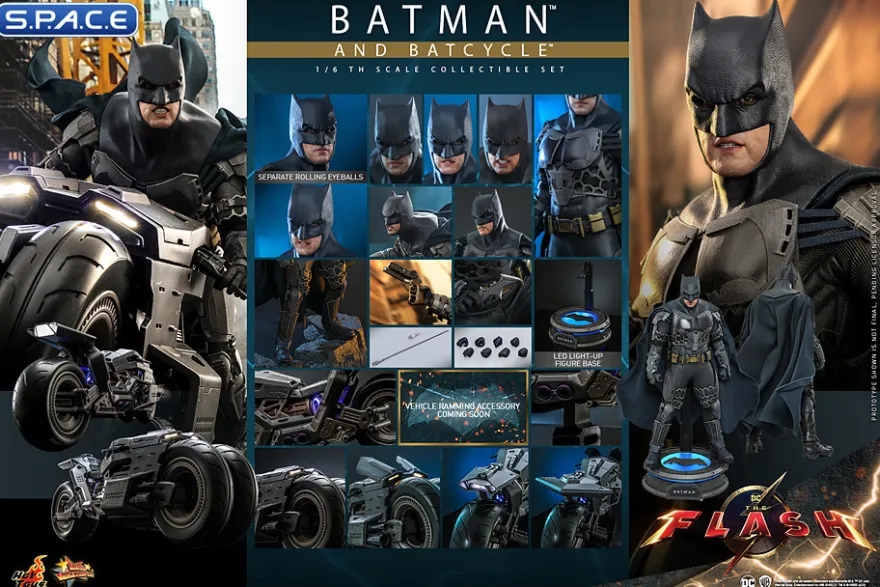 1/6 Scale Batman & Batcycle Movie Masterpiece Set MMS705