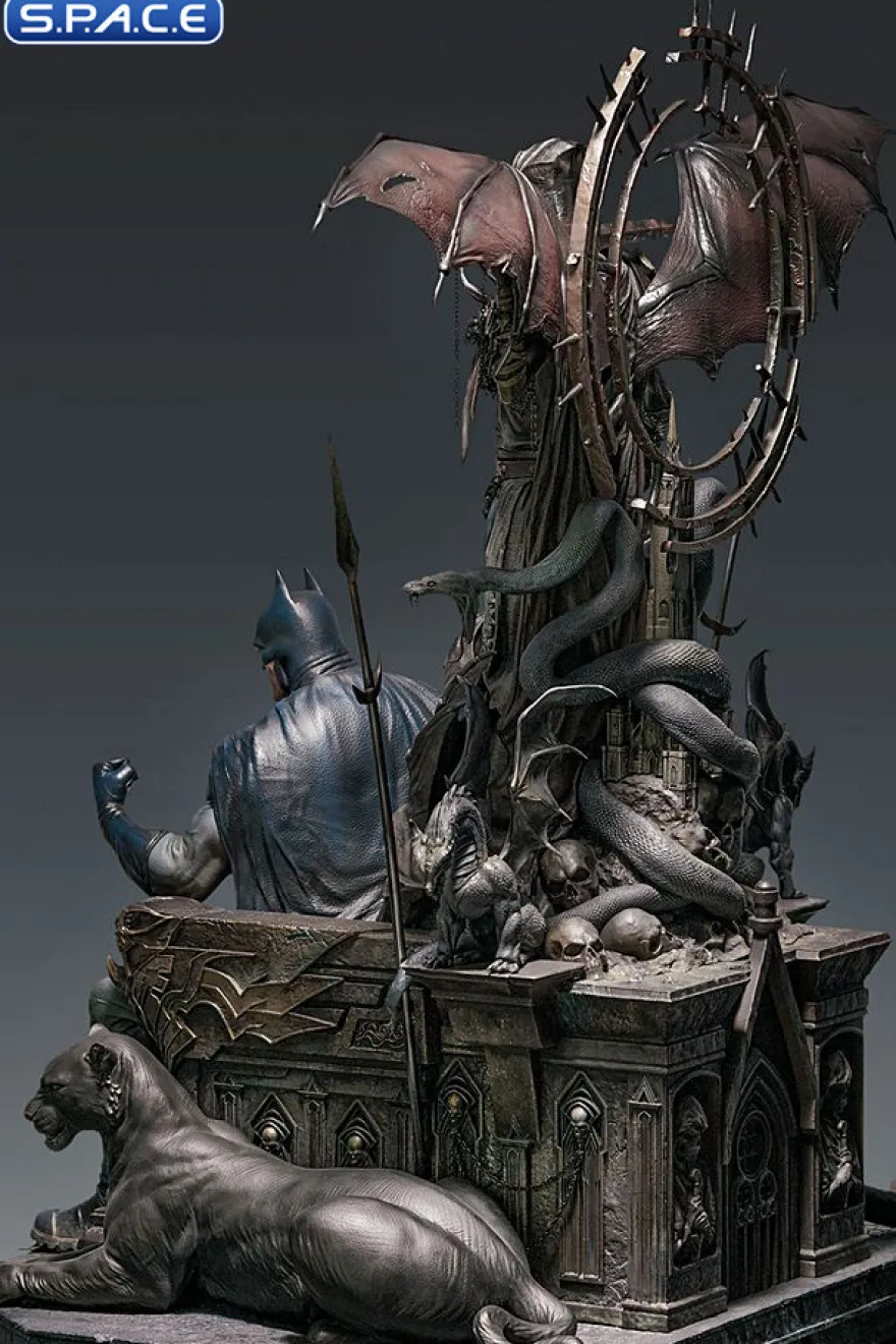 1/4 Scale Batman on Throne Statue - Premium Version