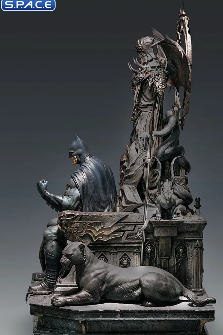 1/4 Scale Batman on Throne Statue - Premium Version