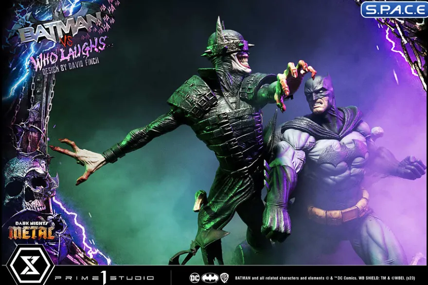 1/4 Scale Batman vs. Batman Who Laughs Ultimate Premium Masterline Statue