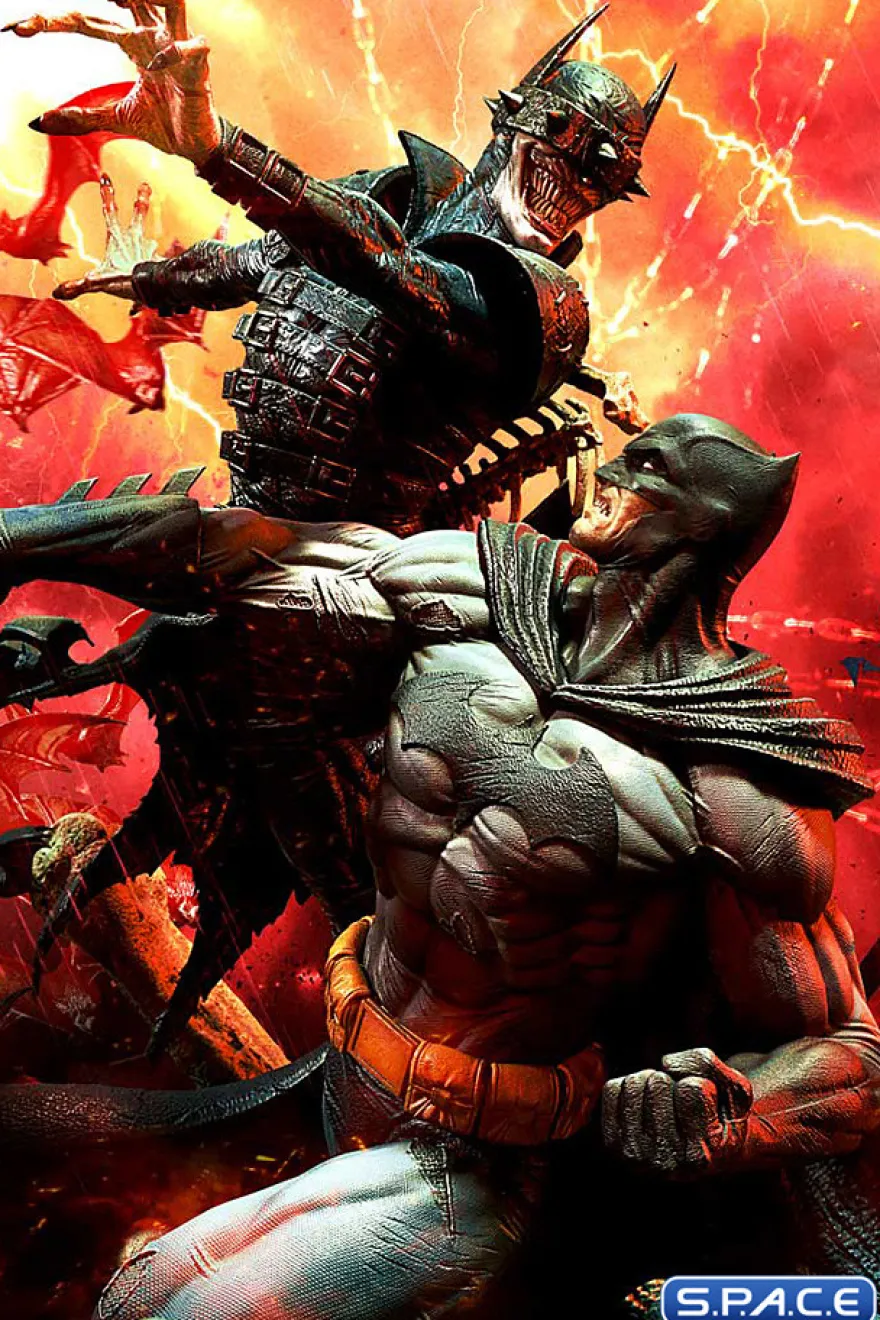1/4 Scale Batman vs. Batman Who Laughs Ultimate Premium Masterline Statue