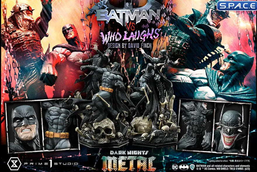 1/4 Scale Batman vs. Batman Who Laughs Ultimate Premium Masterline Statue