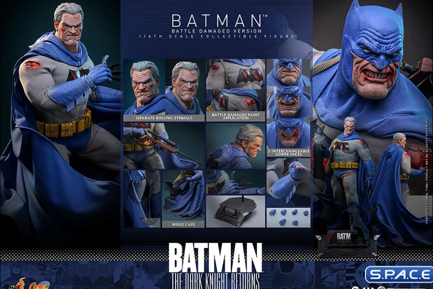 1/6 Scale Battle Damaged Batman Comic Masterpiece CMS031