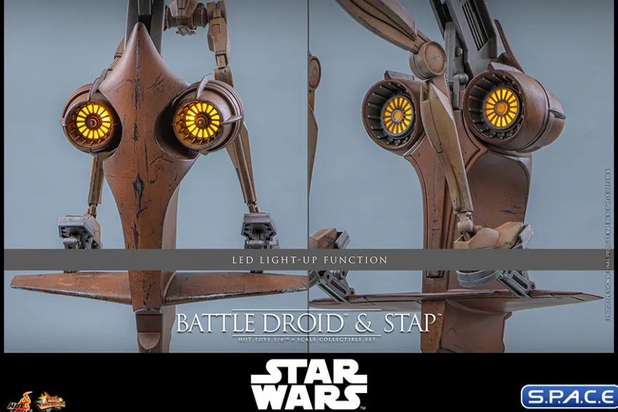 1/6 Scale Battle Droid and STAP Movie Masterpiece MMS887