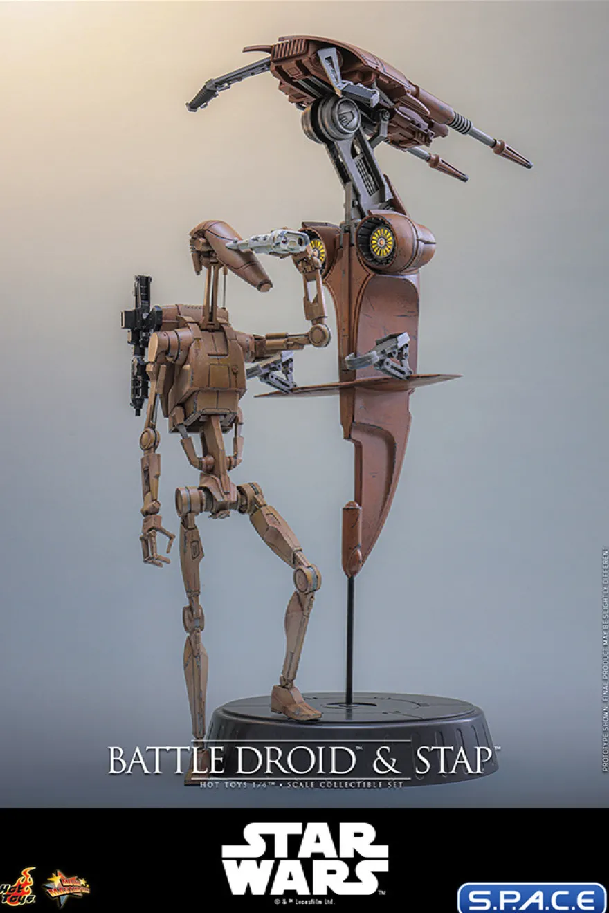 1/6 Scale Battle Droid and STAP Movie Masterpiece MMS887