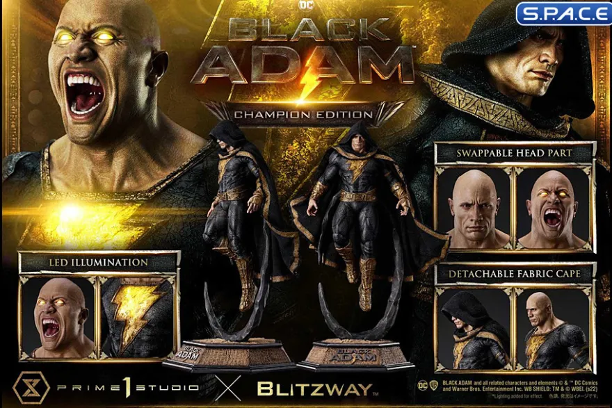 1/3 Scale Black Adam Museum Masterline Statue