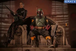 1/10 Scale Boba Fett & Fennec Shand on Throne Deluxe Art Scale Statue