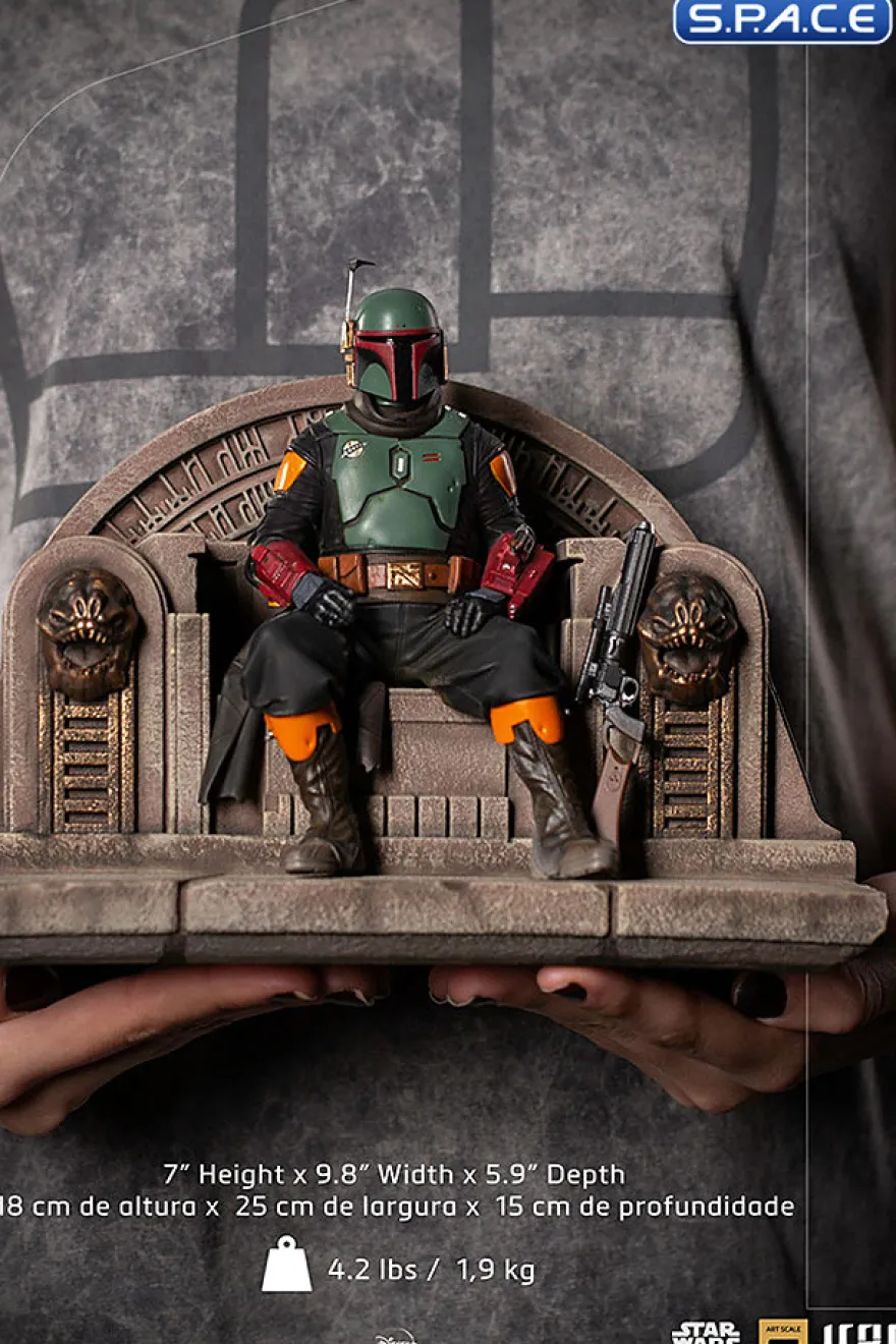 1/10 Scale Boba Fett on Throne Deluxe Art Scale Statue