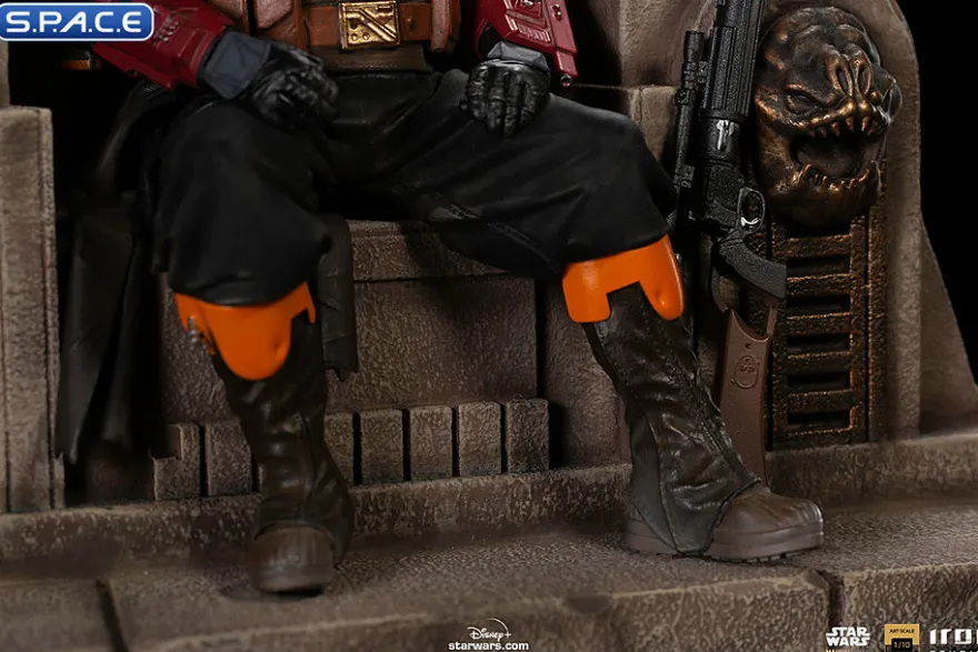 1/10 Scale Boba Fett on Throne Deluxe Art Scale Statue
