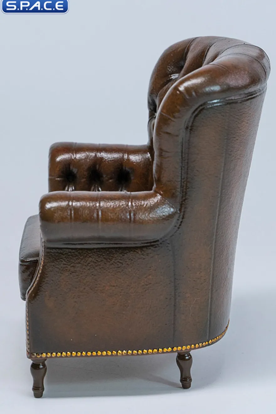 1/12 Scale British Vintage Chesterfield Armchair