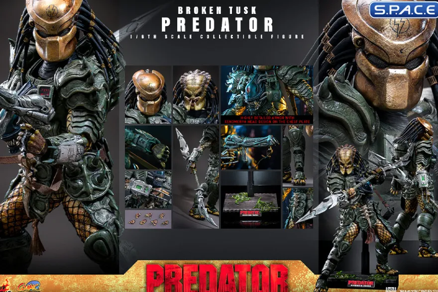 1/6 Scale Broken Tusk Predator Comic Masterpiece CMS029