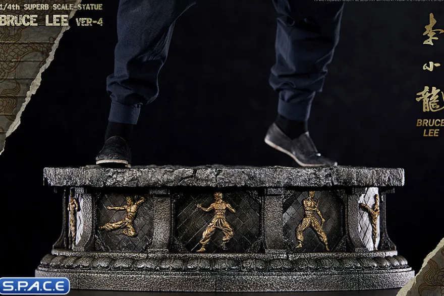 1/4 Scale Bruce Lee Superb Hybrid Tribute Statue Version 4
