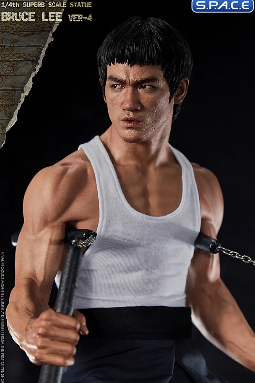 1/4 Scale Bruce Lee Superb Hybrid Tribute Statue Version 4
