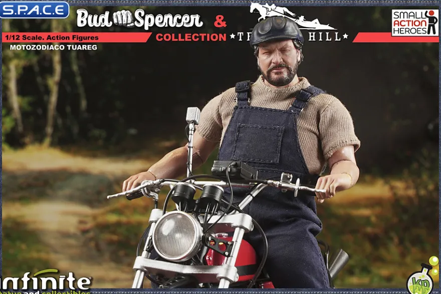 1/12 Scale Bud Spencer as Ben on Tuareg Moto Zodiaco