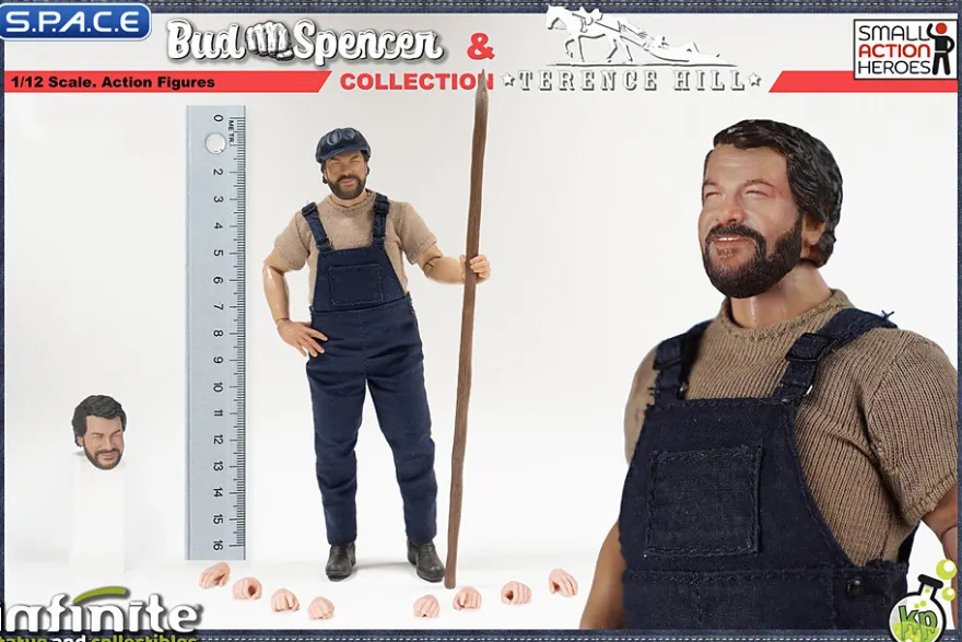 1/12 Scale Bud Spencer as Ben on Tuareg Moto Zodiaco