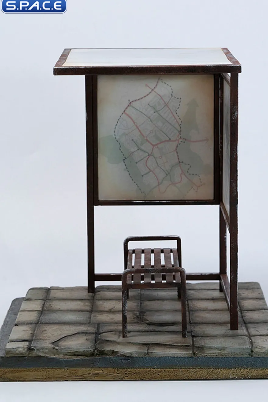 1/12 Scale Bus Stop Diorama Base