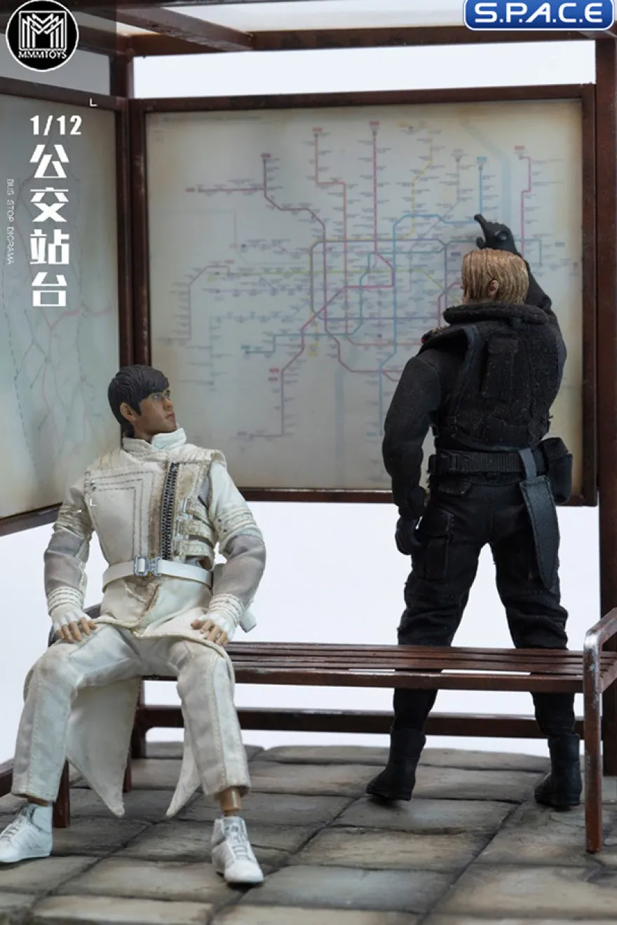 1/12 Scale Bus Stop Diorama Base