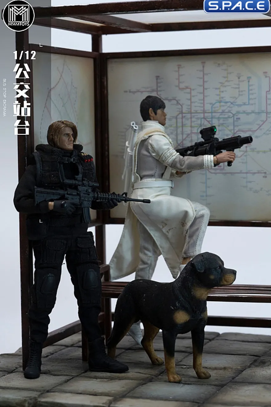 1/12 Scale Bus Stop Diorama Base