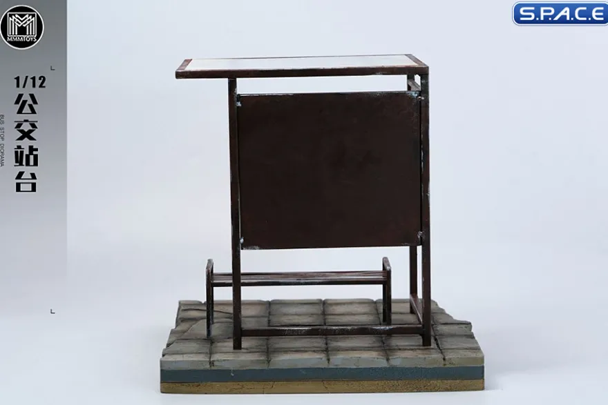 1/12 Scale Bus Stop Diorama Base