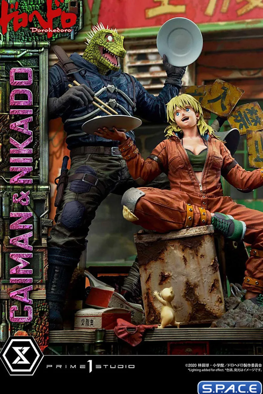 1/4 Scale Caiman & Nikaido Ultimate Premium Masterline Statue