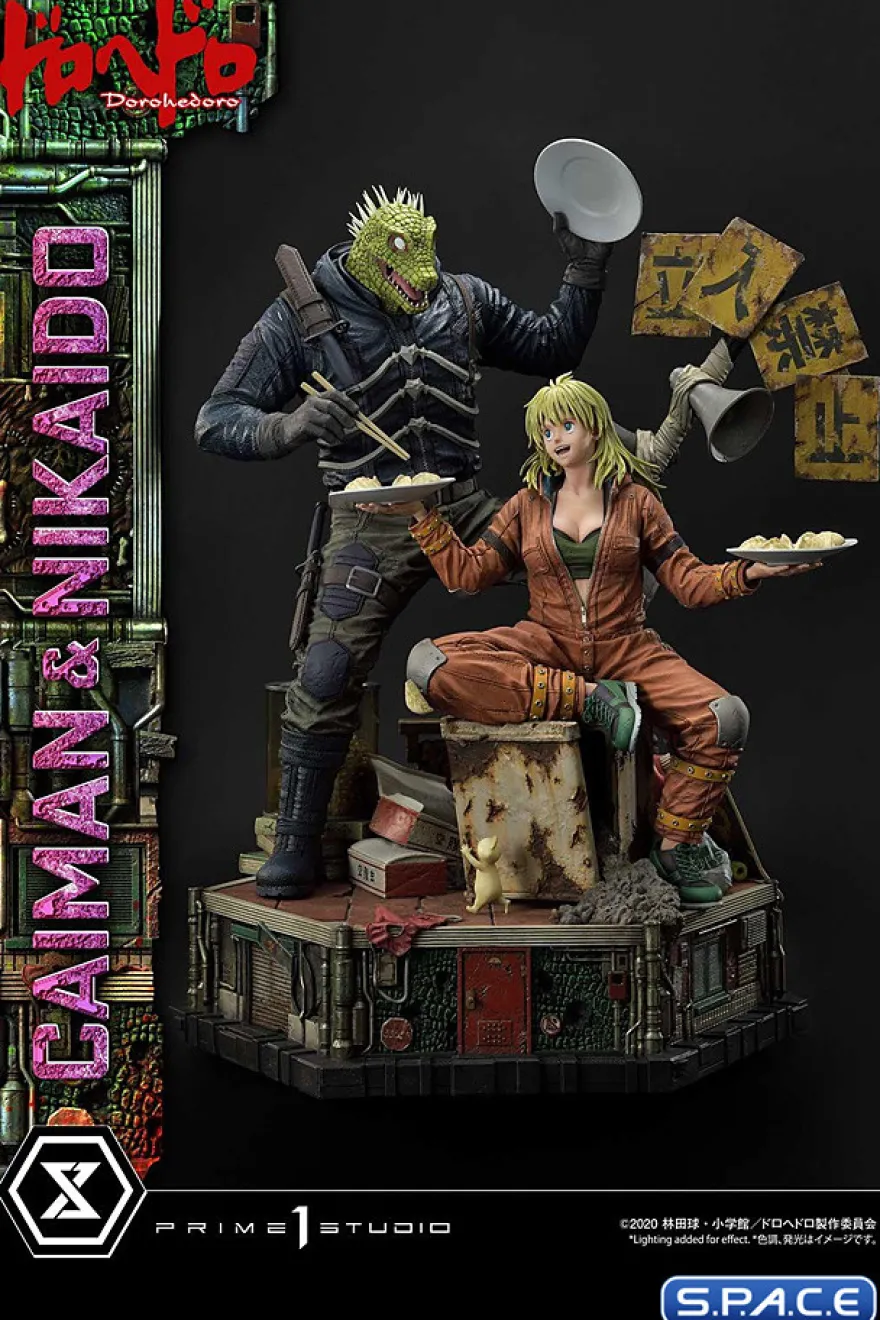 1/4 Scale Caiman & Nikaido Ultimate Premium Masterline Statue