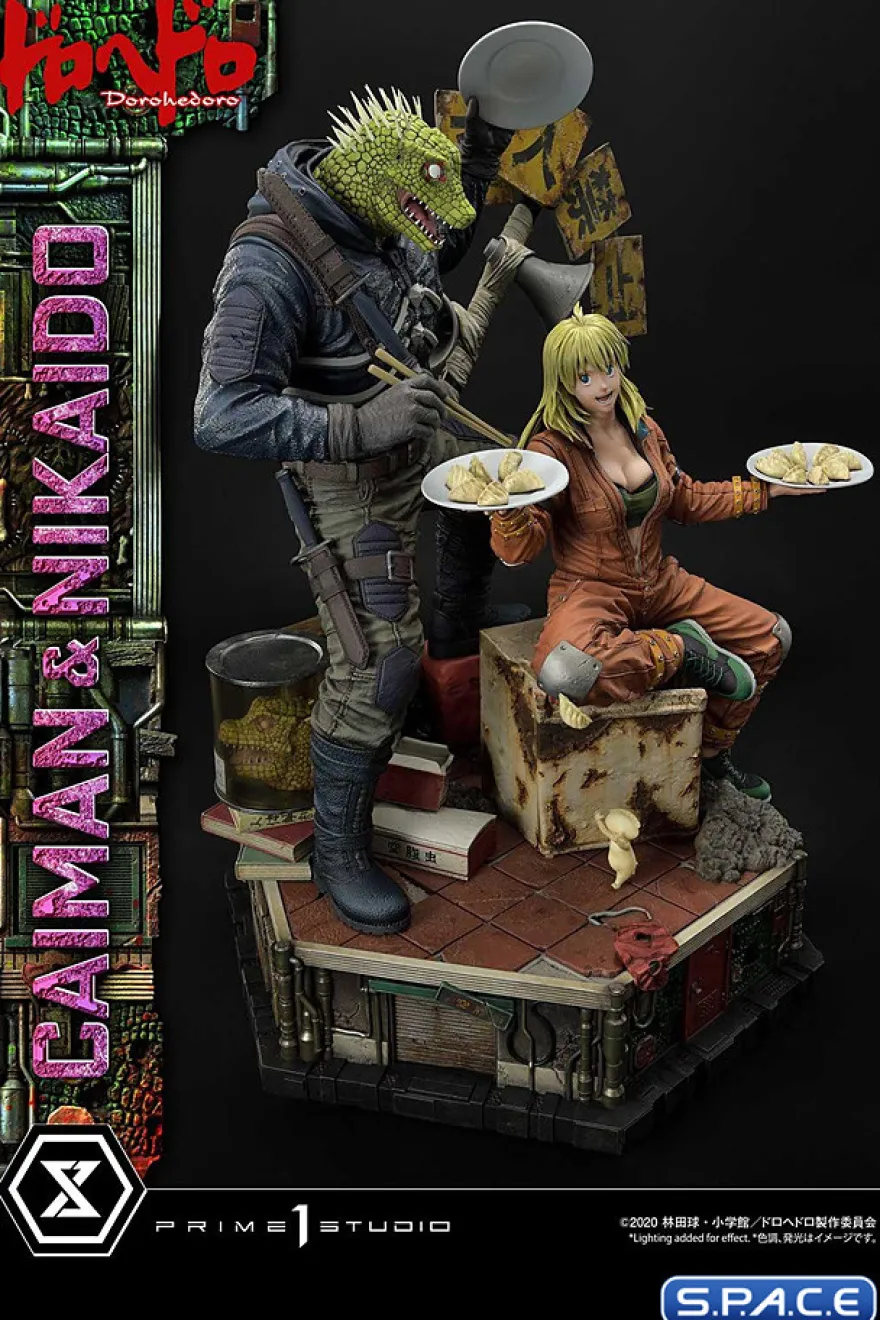 1/4 Scale Caiman & Nikaido Ultimate Premium Masterline Statue
