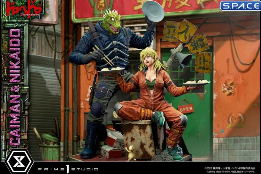 1/4 Scale Caiman & Nikaido Ultimate Premium Masterline Statue