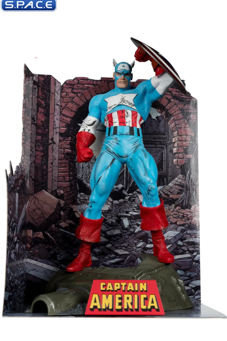 1/6 Scale Captain America from The Amazing Spider-Man 323 PVC Statue