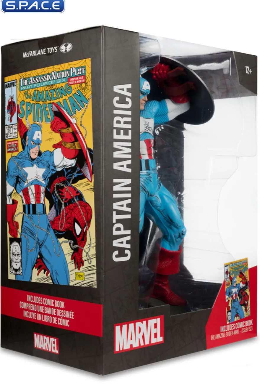 1/6 Scale Captain America from The Amazing Spider-Man 323 PVC Statue