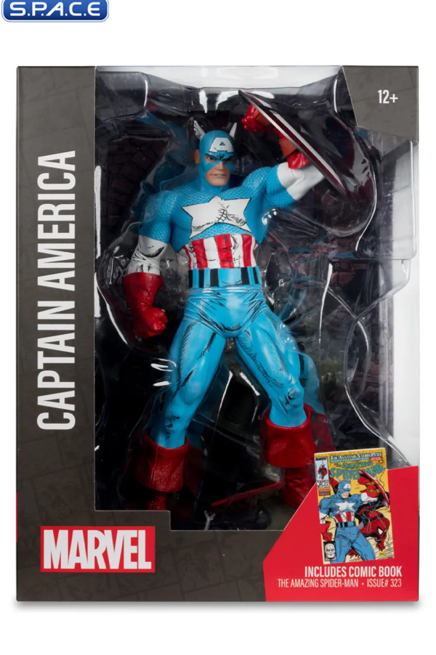 1/6 Scale Captain America from The Amazing Spider-Man 323 PVC Statue