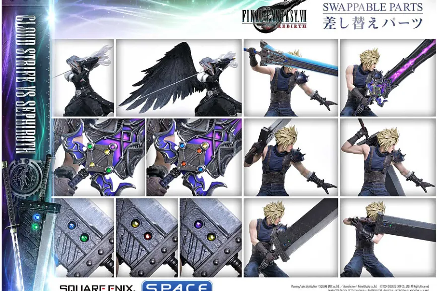 1/4 Scale Cloud vs. Sephiroth Square Enix Masterline Statue Set