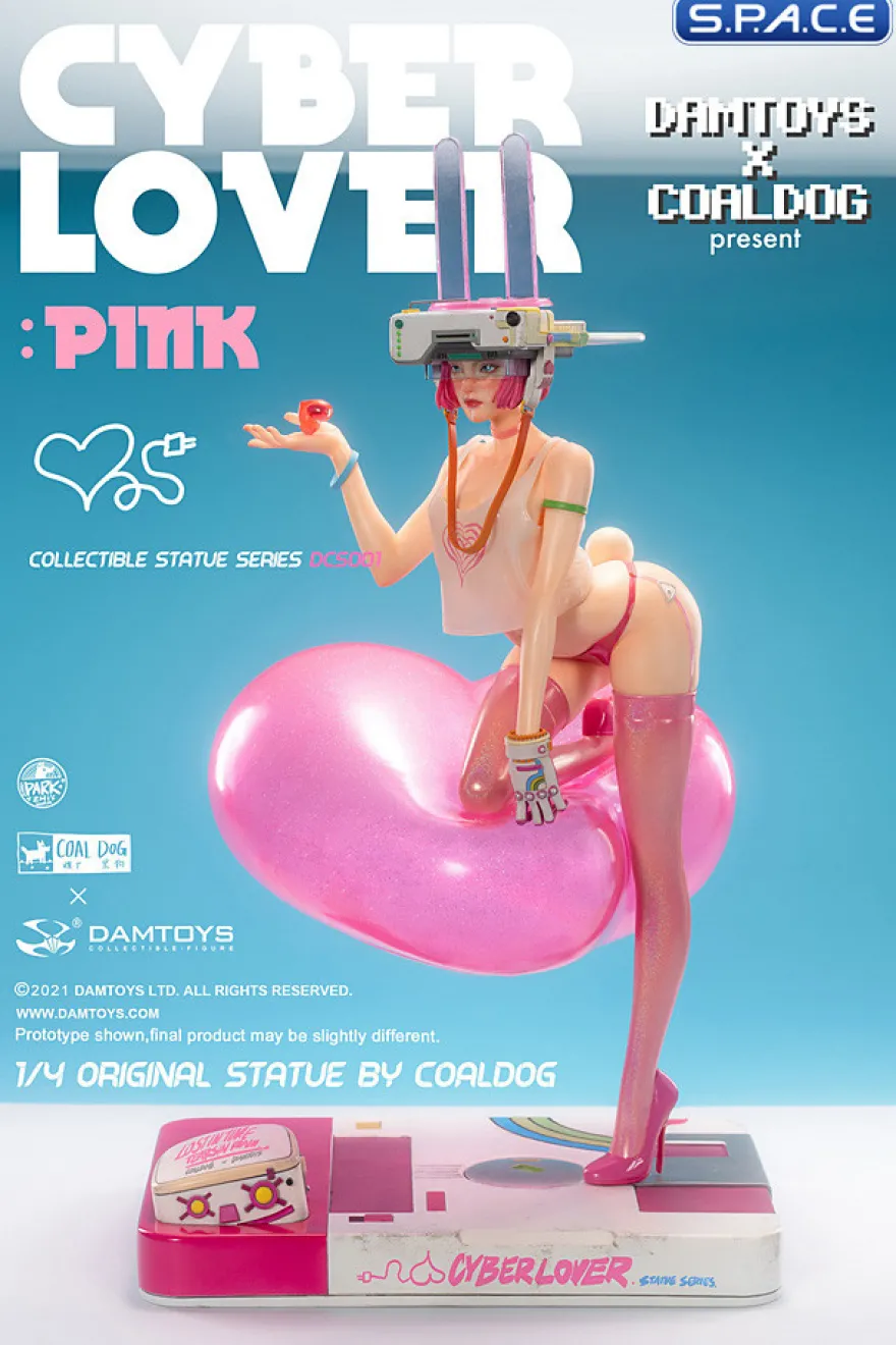 1/4 Scale Cyber Lover: Pink Statue
